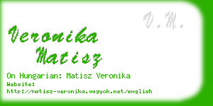 veronika matisz business card